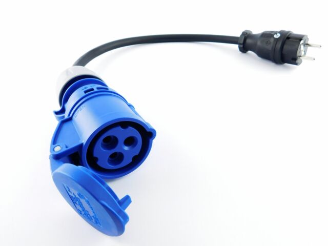 image CEE Blue Female to shuko male 220v